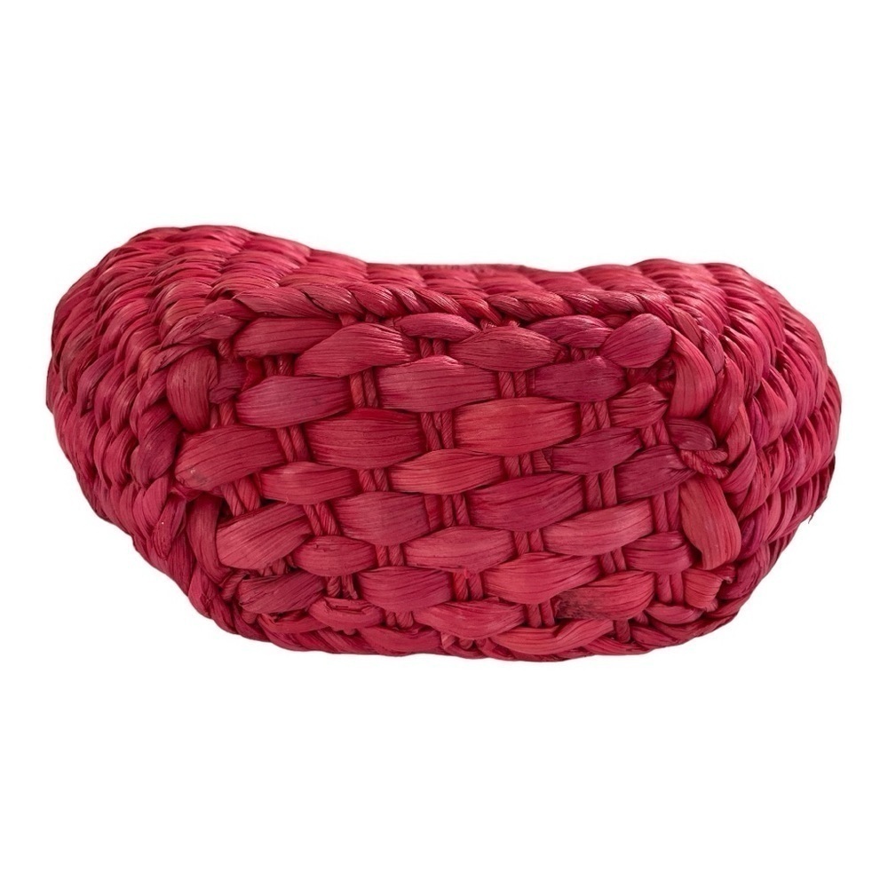 Vtg Mossimo Pink straw handbag / purse / mini
bag. Woven from natural Straw. - Picture 9 of 11